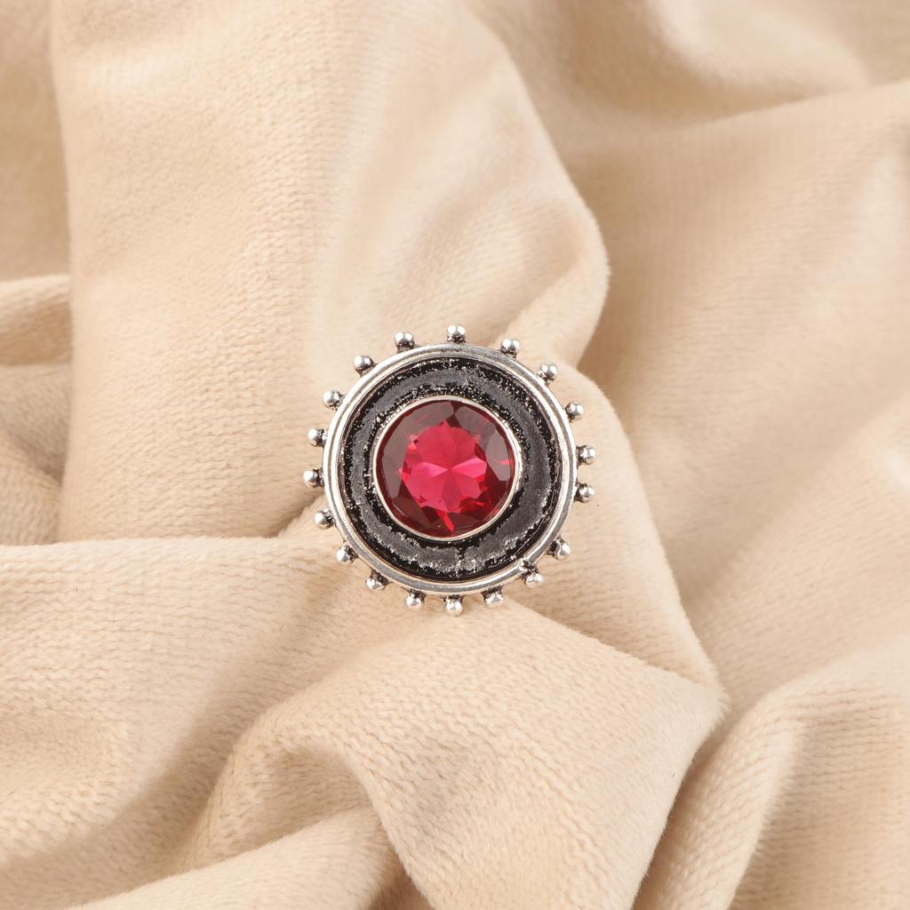 Pink Rubellite Gemstone Jewelry, 925 Sterling Silver Ring, Handmade Charming Ring, Bohemian Rubellite Earring For Grandma Gift