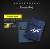 Unisex Travel Passport Holder with Lanyard - Double-Layer Neck Pouch for Secure Document Storage
