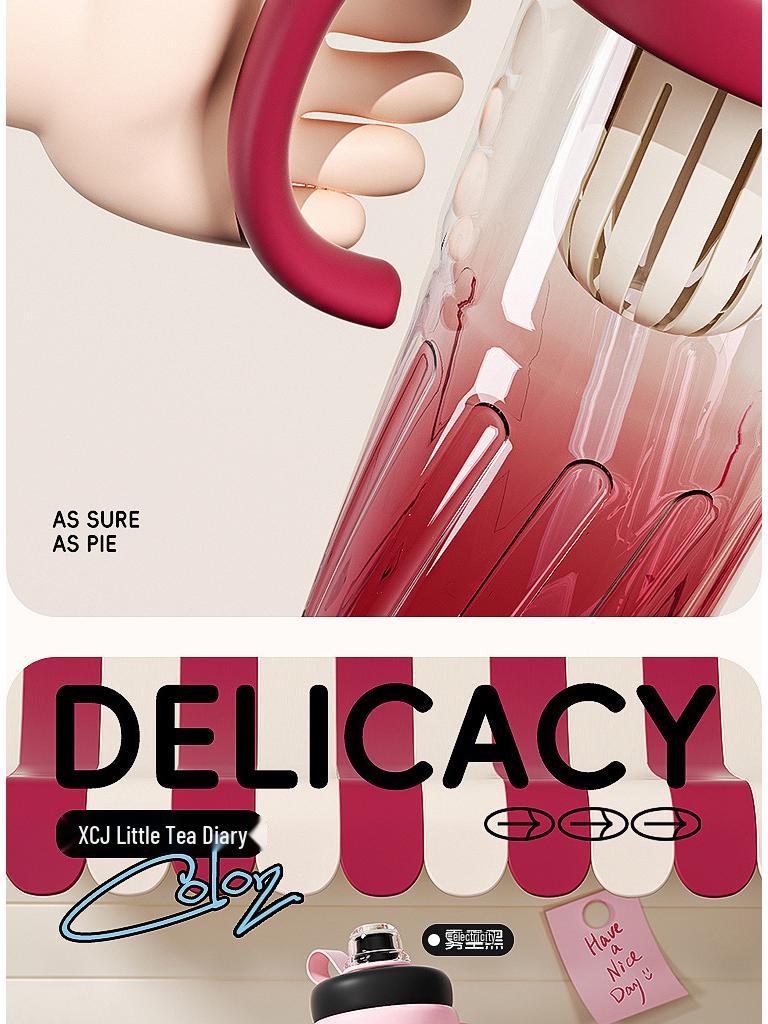 King Ice Straw Cup: Summer Teapot Design, Large Capacity, Heat-Resistant, High-Value Plastic for Women