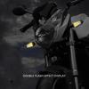 2PCS Motorcycle Flowing Turn Signal Lights, Super Bright DoubleSided LED Turn Signal Lamp &