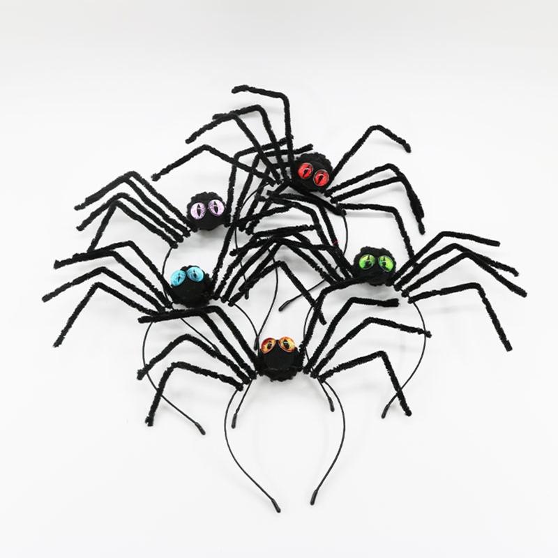 Spider Headband Halloween Goth Headband Halloween Tiara Hair Hoop Photo Shoot Hairbands Women Gothic Hair Accessories