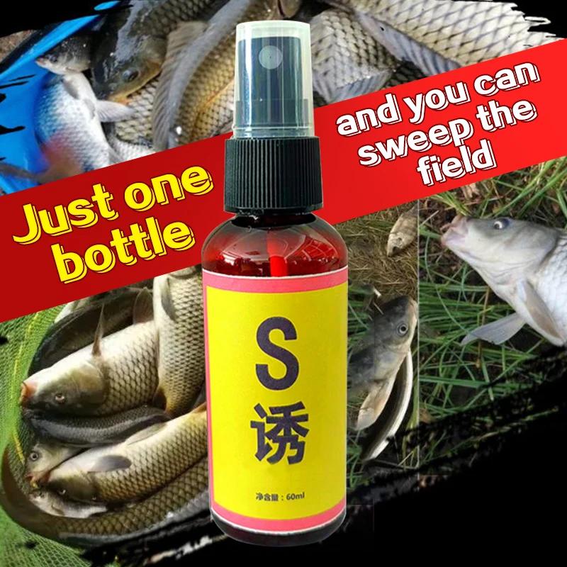 Esche da Pesca Attraenti 60ml Esca Liquida Attraente Odore Naturale Traina per Pesci Marini di Fiume d'Acqua Dolce Efficace Attira i Pesci
