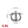 304 stainless steel Thickened soup pot New design General use of gas in induction cooker for porridge and soup big cooking pot