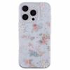 For iPhone 16 Pro Case Glitter Flower Epoxy Shockproof Phone Cover