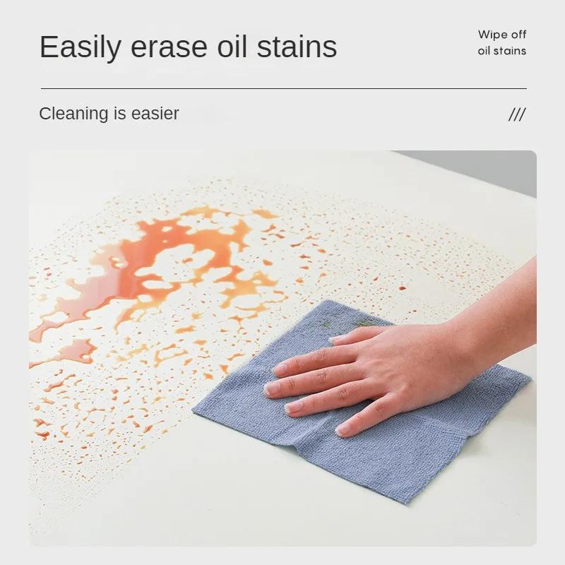 Reusable Cleaning Wipe Household Kitchen Cloth Microfiber Towel Rolls Dish Rags Wash Paper Towel Replacement 1 Roll of 20 Sheets