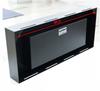 Wall mounted Bioethanol fireplace DELTA FLAT black with glazing TÜV