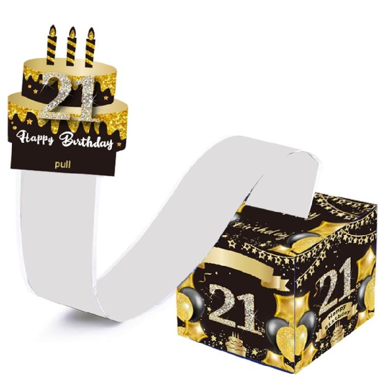 Interaktives Geburtstagsspiel Geldkassette mit herausziehbarer Alles Gute zum Geburtstag Karte Geburtstagsfeier Spiel Bargeld Geschenk Präsentationsbox