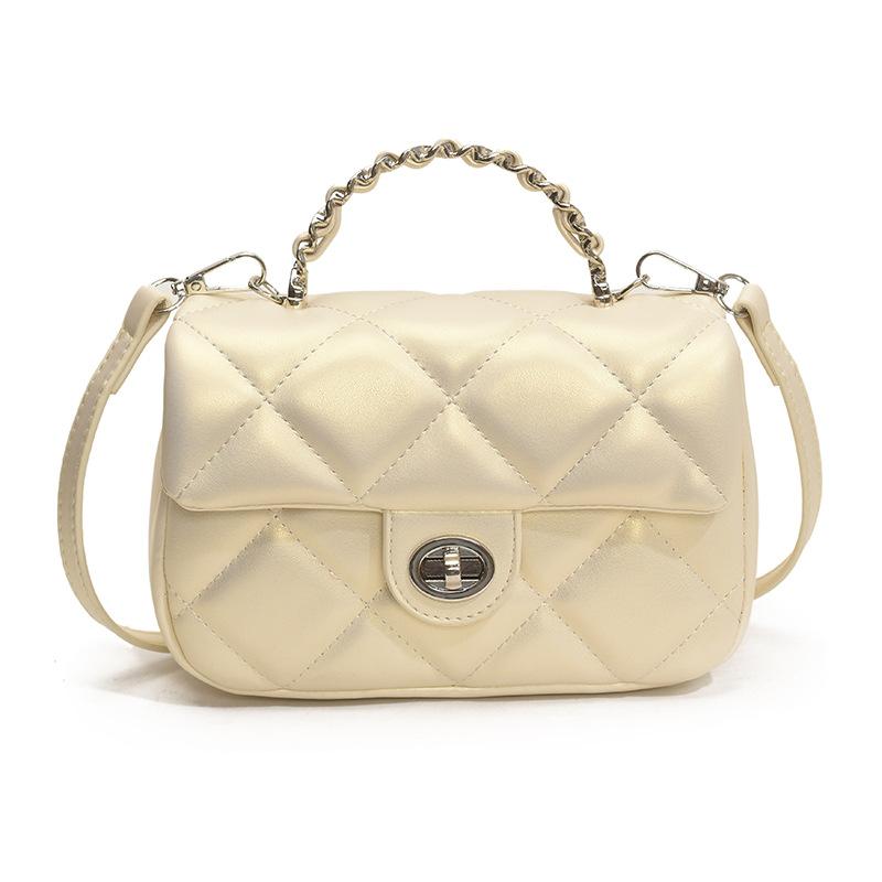 Fashion and Foreign Style Lock Mini Bag Women's 2025 New Diamond Chain Bag Niche Design Shoulder Messenger Bag