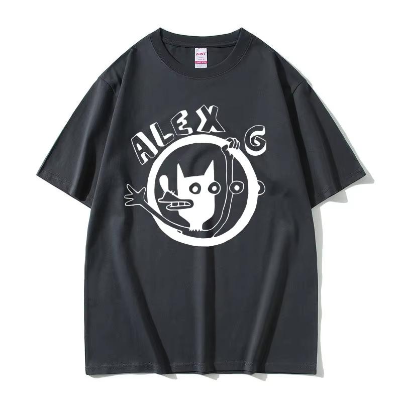 Singer Alex G Graphic Tshirt Unisex Women Fashion Cartoon Oversized Tshirts Unisexs Casual Cotton T Shirt Unisex Vintage Crewneck Tees