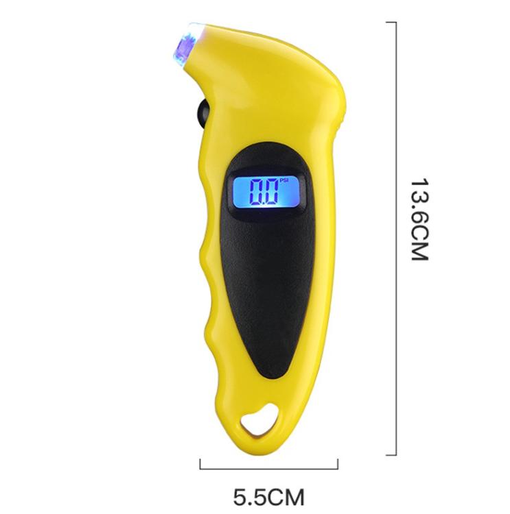 

Новий датчик тиску в шинах Підсвічування Високоточний цифровий моніторинг тиску в шинах Автомобільний манометр повітря в шинах РК-дисплей жовтий