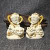 Cartoon Manjushri Statue Wisdom Buddha Statue Hand-carved Buddhist Gift Blessing Wisdom Home, Room, Office Decoration, Statue