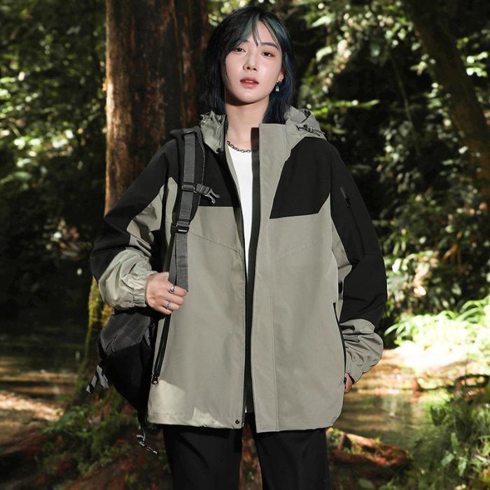 Single-layer Cotton Outdoor Sports Windbreaker & Three-proof Mountaineering Jacket