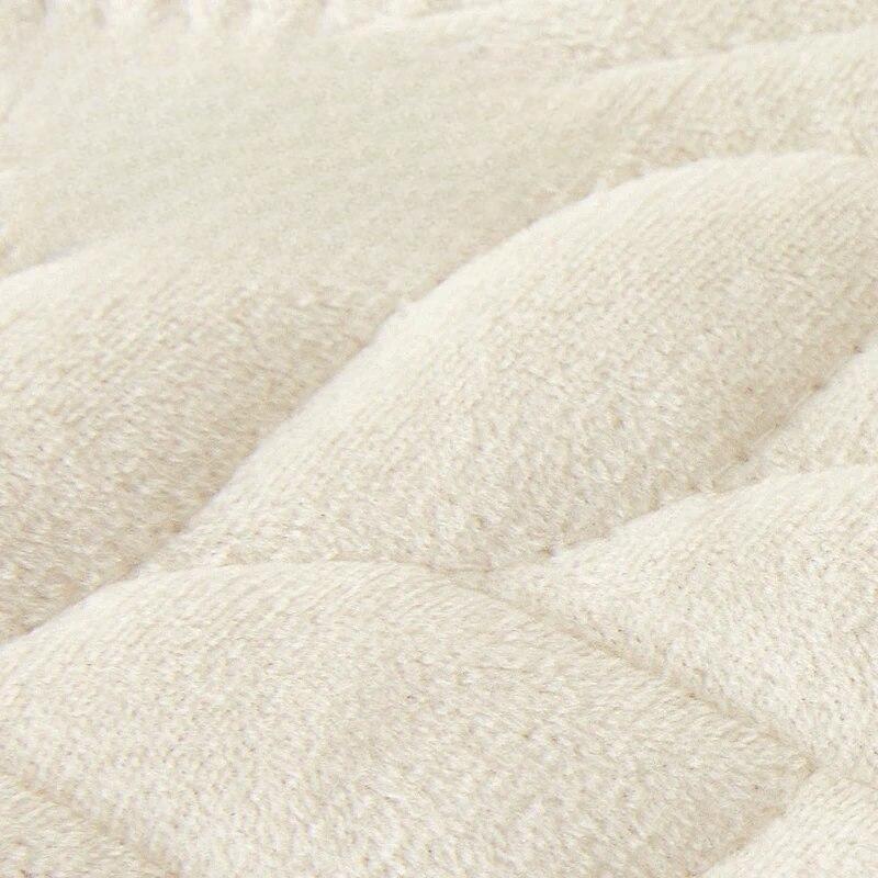Non-Slip Sofa Cushion Cover Couch Towel for Living Room Quilted Plush Backrest Armrest Cover Universal for All Seasons