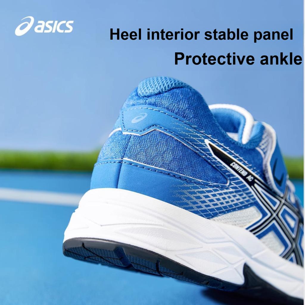 Asics Contend Ac Ps Lightweight Moisture Wicking Outdoor Fitness Running Shoes Kids Sneakers Blue White 1014A320-104