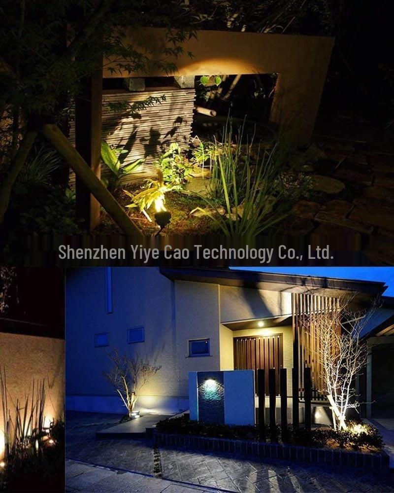 Cross 20W Waterproof LED Outdoor Landscape Spotlight with Plug for Garden, Courtyard, Lawn, and Tree Lighting
