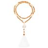 Ethnic Style Handmade Wooden Bead Tassel Necklace for Women