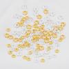 5Pcs 50Pcs 18k Gold Color Plated Big Hole Embossed Round Spacer Beads Cap for Jewelry Making Bracelet Necklace DIY Accessories