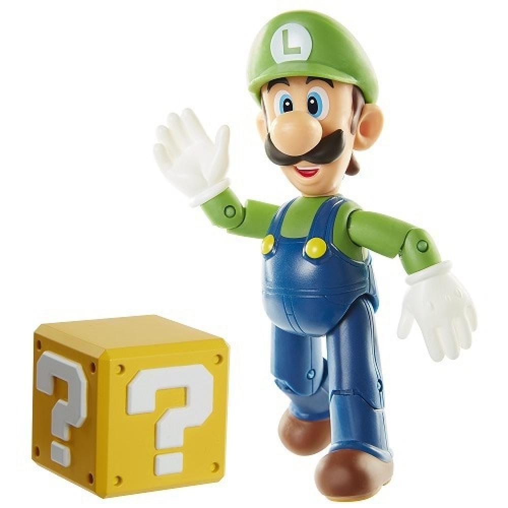 Sanei Trading Fcp 002 Super Mario Figure Collection Plus Luigi Hatena With Blocks [pre Painted Action Figure  Total Height Approx. 117 Mm]