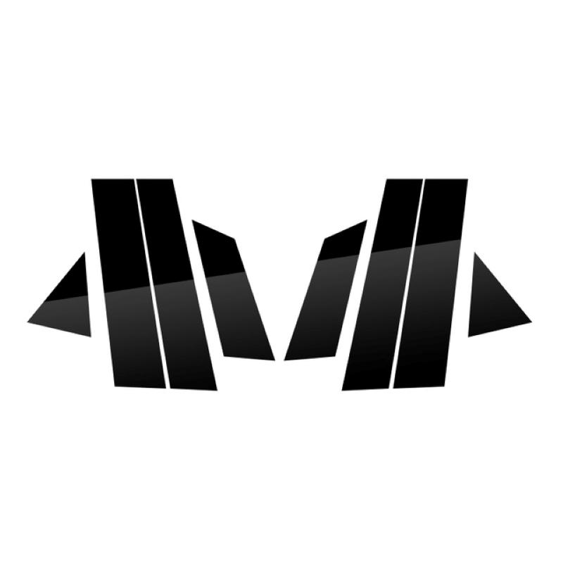 Se potrivește pentru Ford Ecosport 2013- stâlpi lustruiți capac de acoperire a ferestrei coloană BC