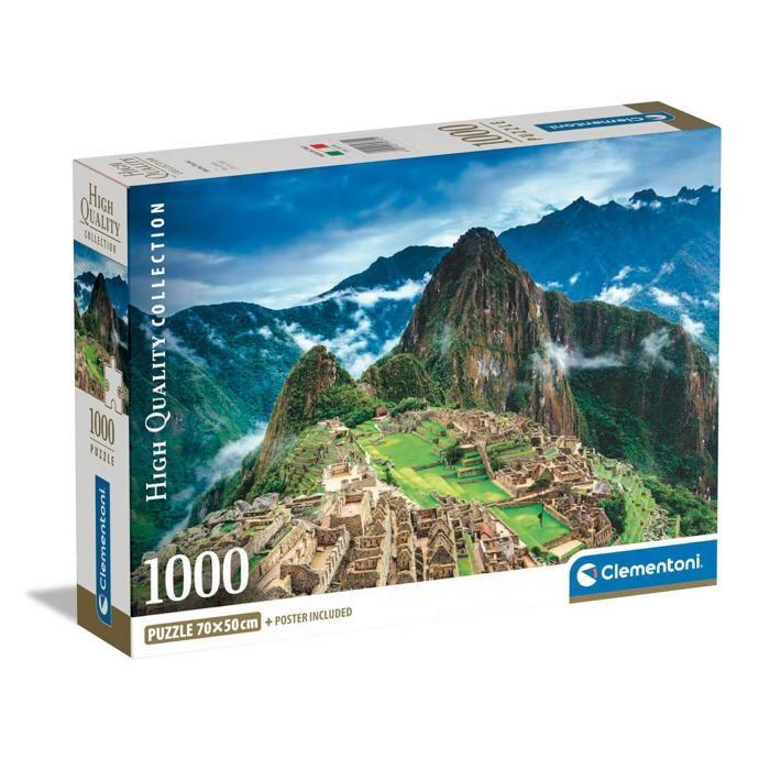 Puzzle - CLEMENTONI - MACHU PICCHU - 1000 pièces - Multicolore - Intérieur - Fabriqué en Italie