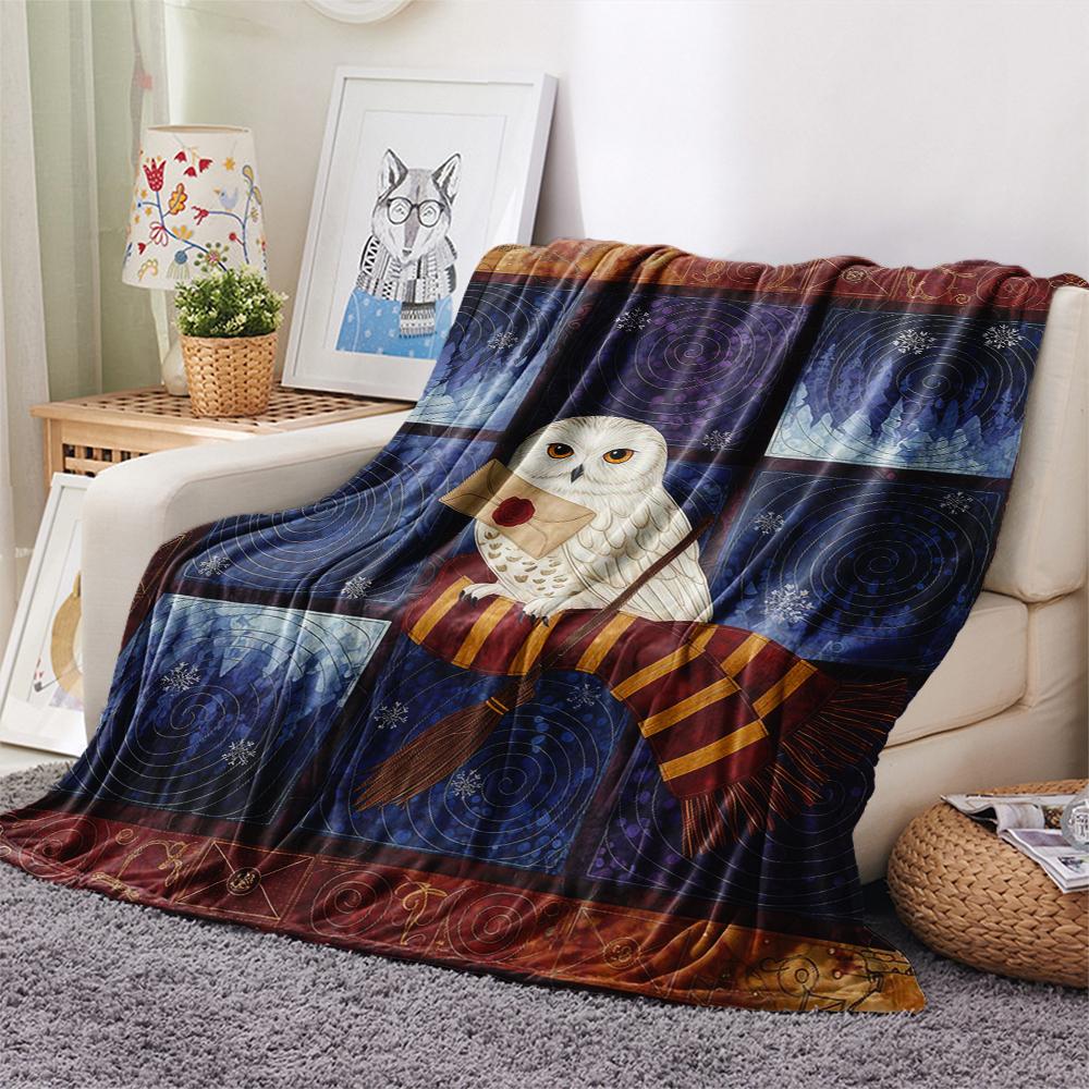 1 Peça Manta de Flanela com Estampa de Desenho Animado, Alta Qualidade Confortável para Todas as Estações, Decoração de Casa, Calor e Conforto, Perfeita para Presente de Natal Aniversário