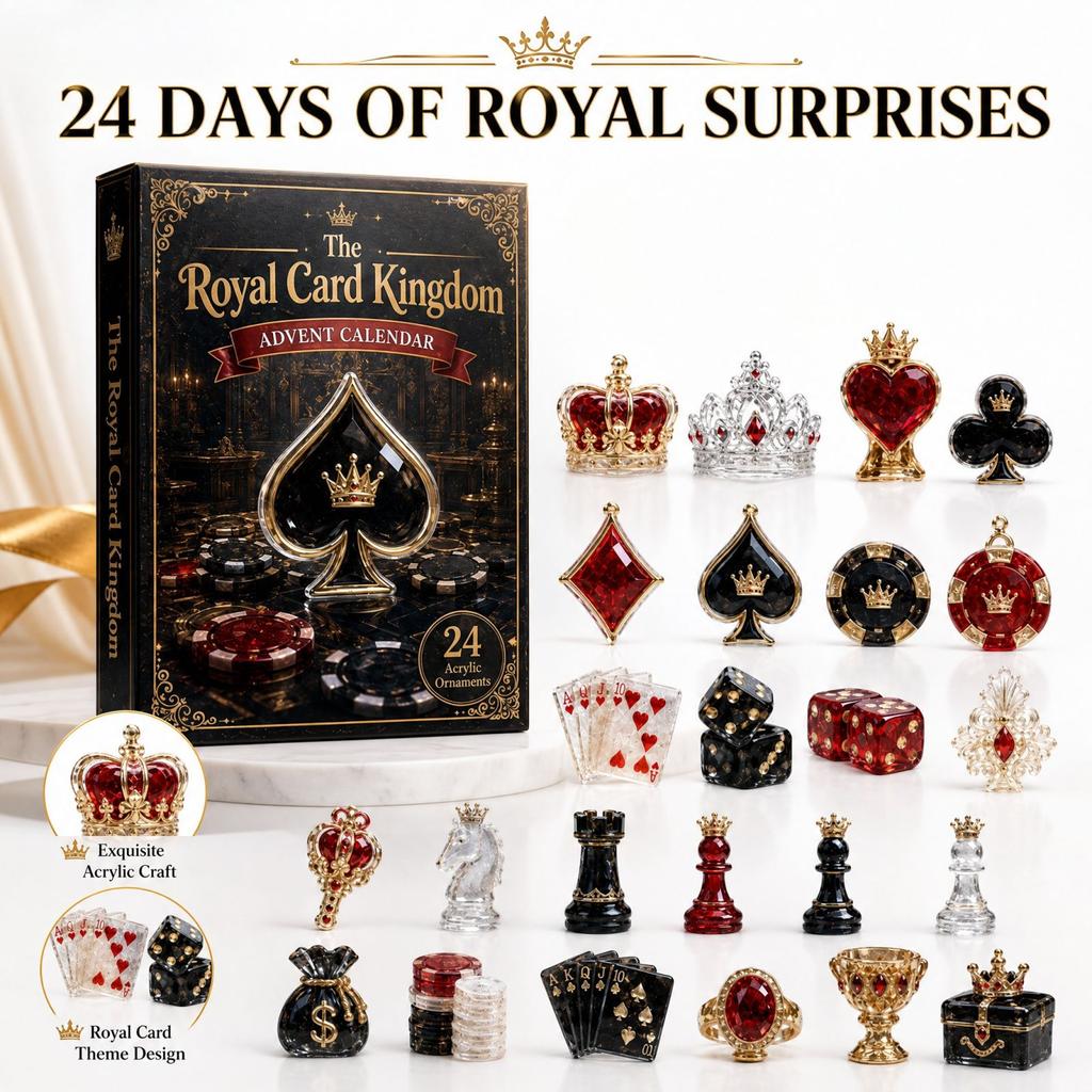 Christmas Advent Calendar Box Set with -Day Countdown and 2D Festive Design