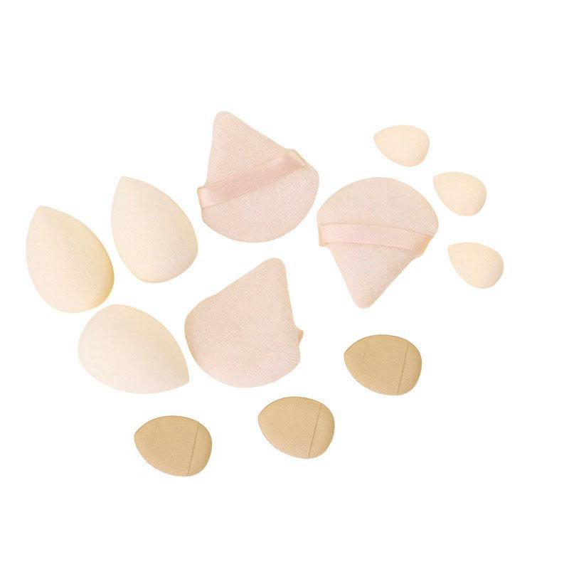 12-Piece All-Purpose Makeup Sponge Set, Made of 3 Loose Powder Puffs, 3 Mini Air Cushion Puffs, 3 Beauty Eggs and 3 Mini Beauty