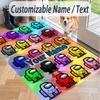 Custom Text Printed Rug Among Us Non Slip Floor Carpet For Home Room Decor