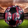 SIZE 5 Bologna FC Soccer Ball Colorful All Ages Machine Stitched PVC Competition Ready Durable High-Bounce