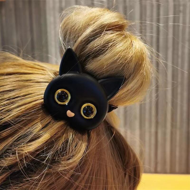 Women Cute Cat Hair Ties Rubber Bands Elastic Hair Bands Korean Headwear Children for Girls Lovely Hair Accessories Ornaments