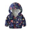 Children's Hooded Jacket Zipper Coat Top for Boys Kids Clothes