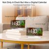 6.6  Large Display Digital Desk Clock, Dual Alarm Clock with Indoor TemperatureCelsiusDate, USBCelsiusType-C Charging Ports, 6-  Dimmer, 5 Volume