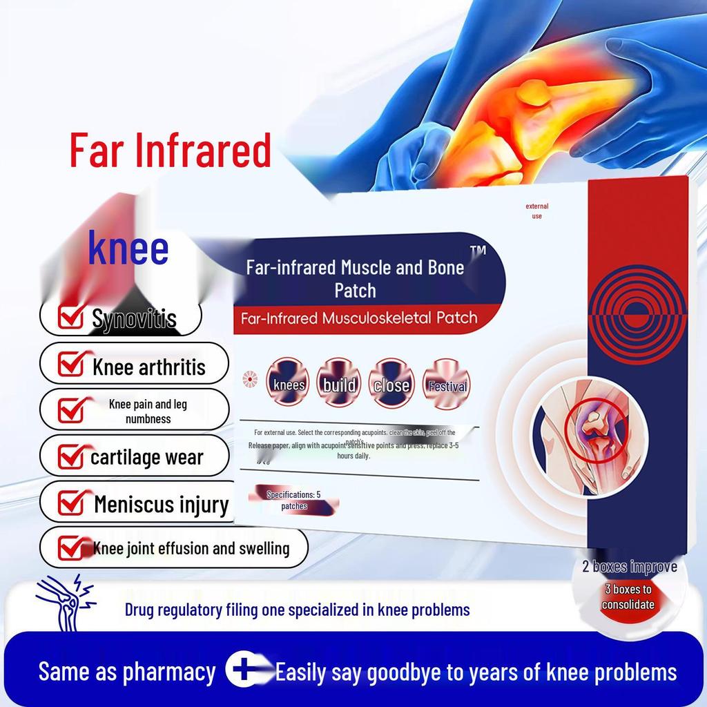 Upgraded Knee Patch: Far Infrared Meniscus & Joint Tendon Ointment for Synovitis Relief.