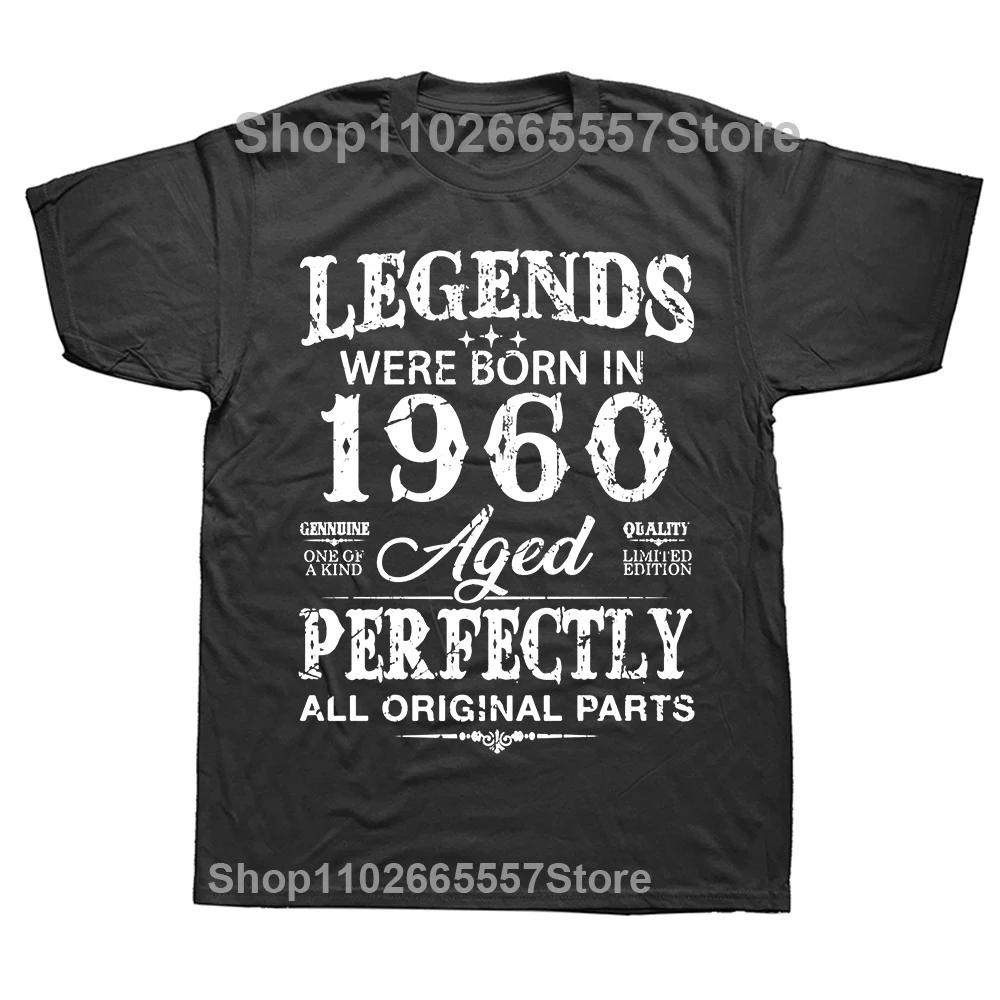 New Men 1960 Funny 65 Years Old T Shirt Oversize Printed Casual Tee shirt Casual Short Sleeve Vintage Couples T-Shirt