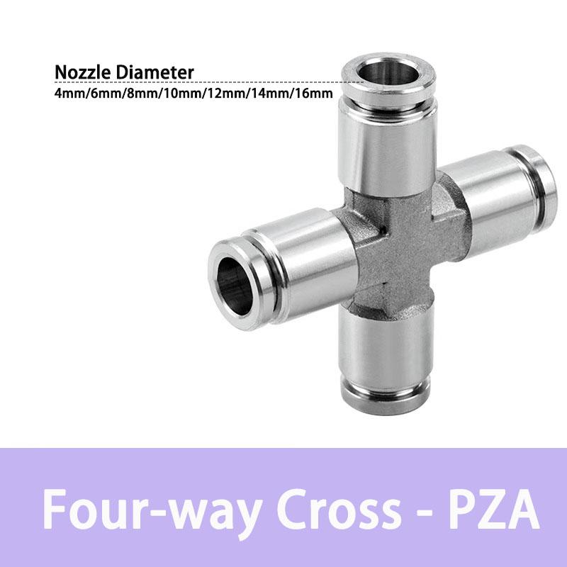 PU PE PV PY PZA SA PM PK PLM 304 stainless steel metal pneumatic quick coupling 4 6 8 10 12 14 16mm push in air Hose connector