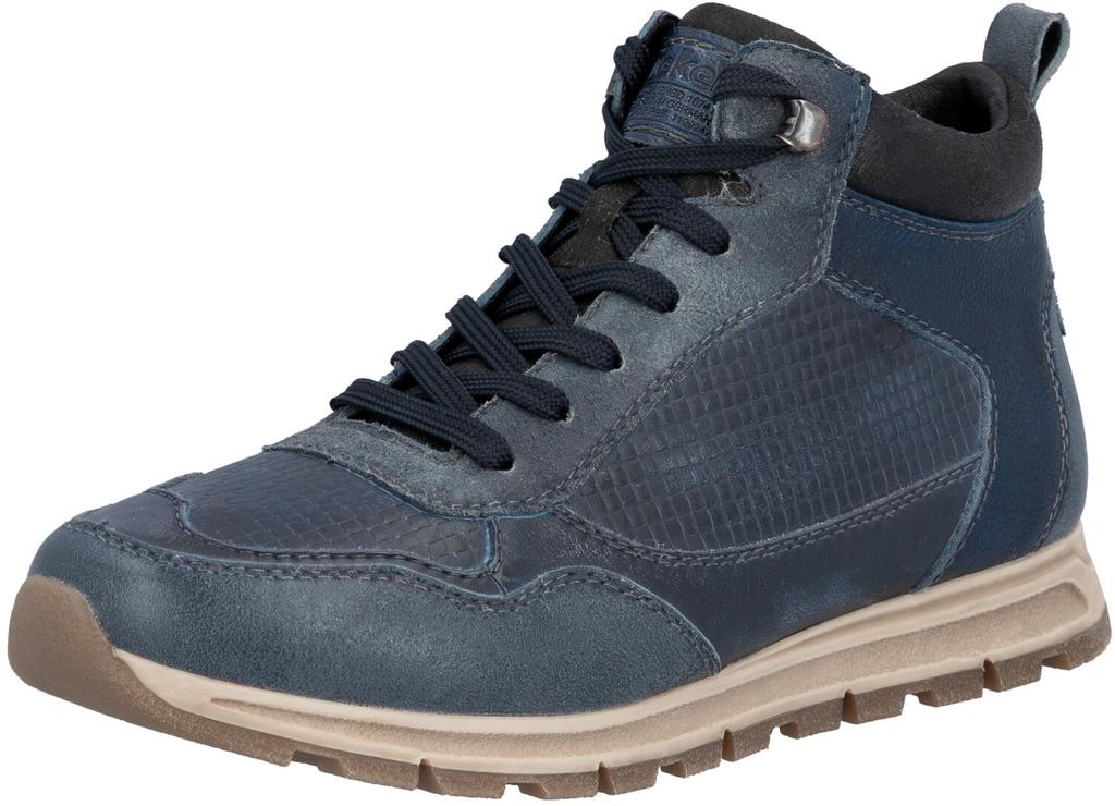 Ботинки Rieker Ботинки на шнуровке с внутренней застежкой-молнией Ботинки на шнуровке с внутренней застежкой-молнией темно-синего цвета