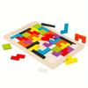 Wooden Tetris Puzzle for Kids Educational Tangram Toy