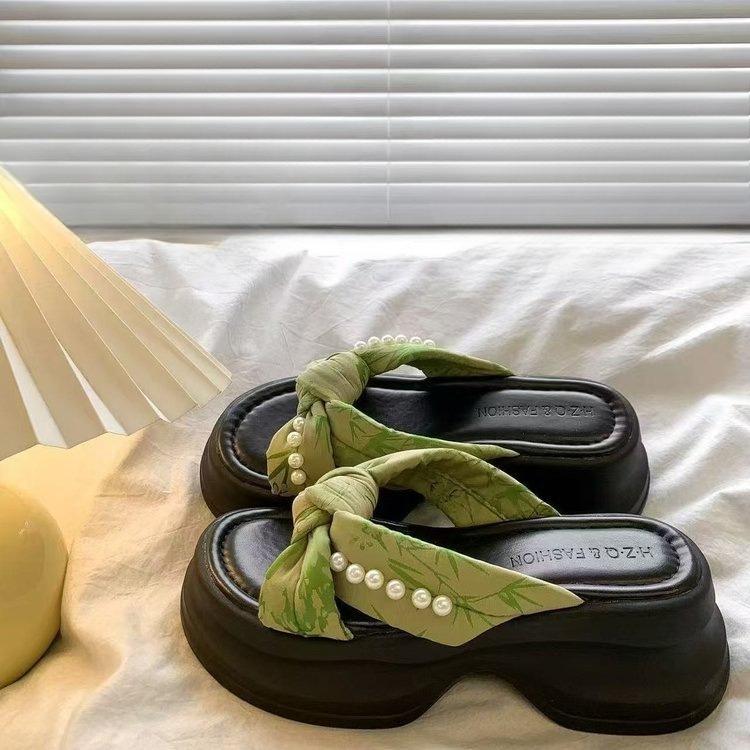 Anti-slip Shoes - New Style Casual Thick-soled Flip-flops for Women 35