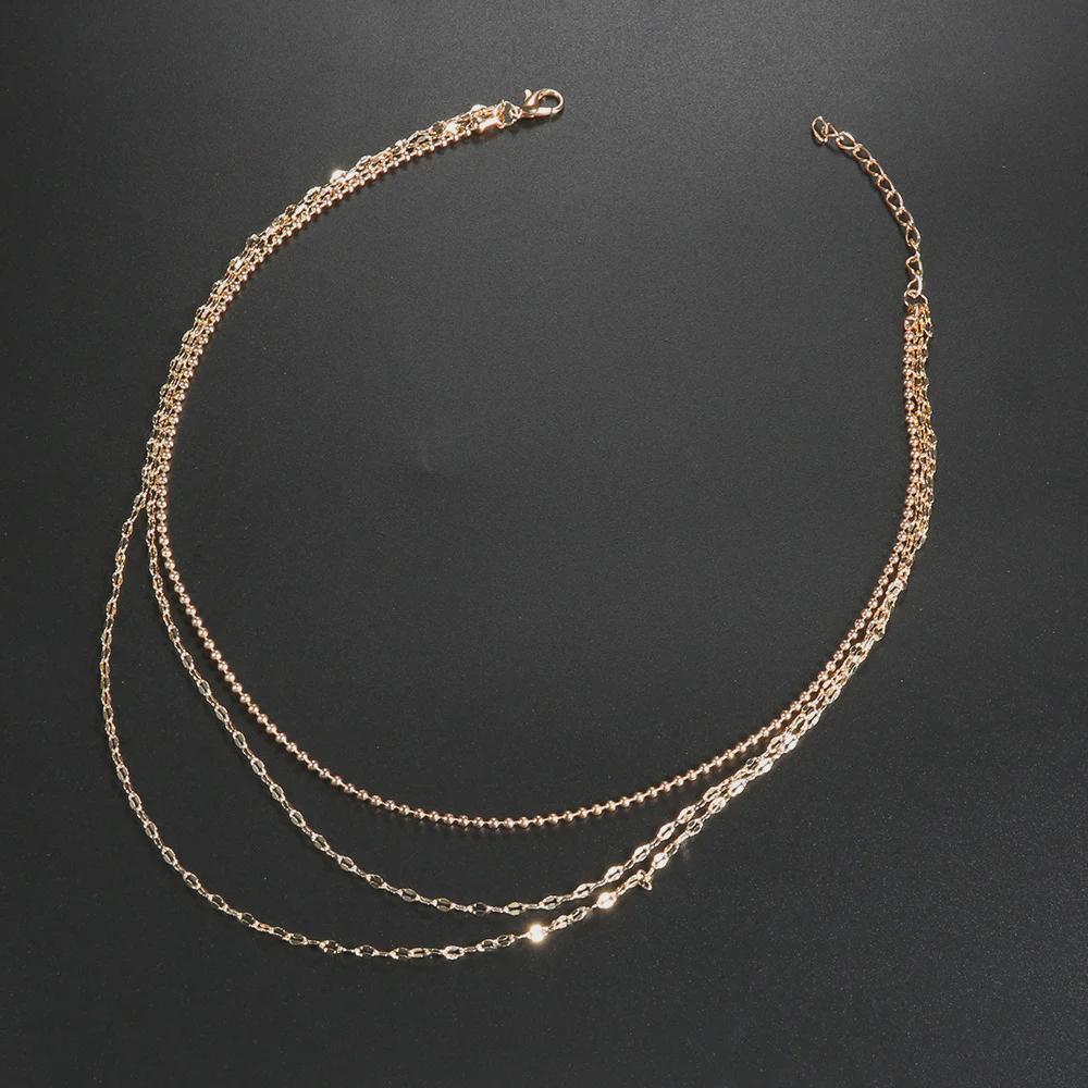 Collier ras du cou bohème multicouche tendance pour femme