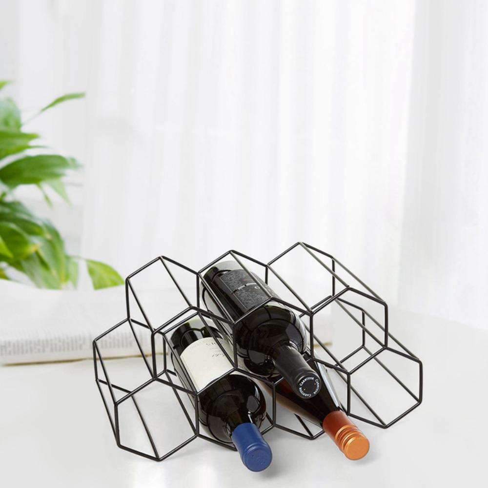 Hexagon Honeycomb Space Saver Wine Storage Holder Wine Rack Wine Bottle Storage Wine Display Holder
