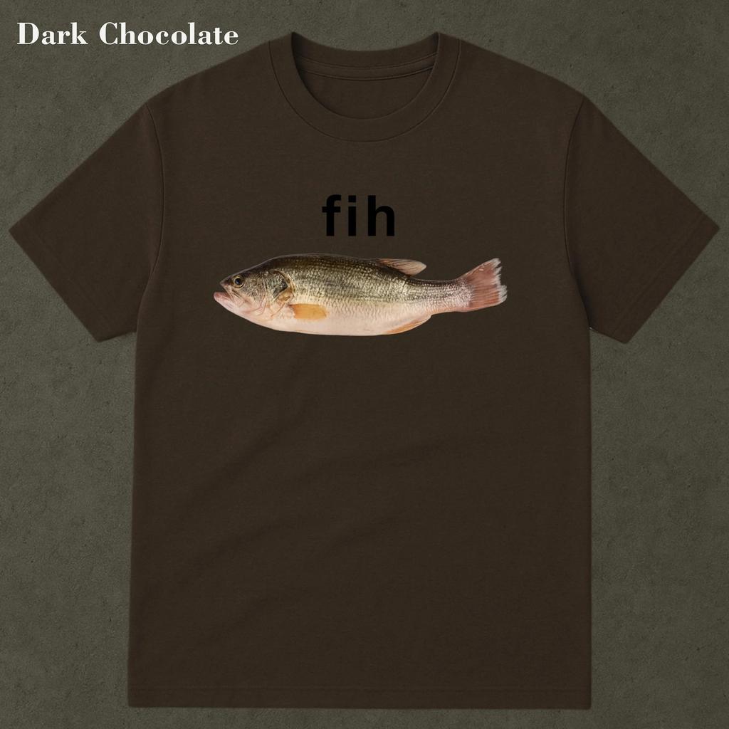 Fih Fish Meme Tričko - Hloupé Meme Tričko, Vtipné Meme Tričko, Mozek Shnilý Tričko, Nevhodný Vtipný Žert, Generace Z Memes Jsou Nejhloupější