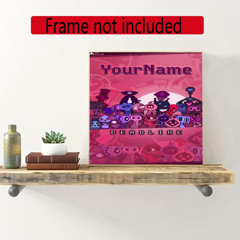 Incredibox Customize Your Name Diamond Painting Round Diamond Diy Frameless Holiday Artwork Suitable For Home Office Wall Decoration
