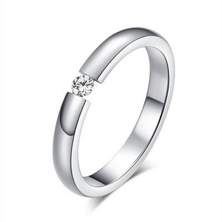 Gold Color Wedding Bands Couple Ring for Women Men Jewelry Stainless Steel Engagement Rings Anniversary Gift Design Wholesale
