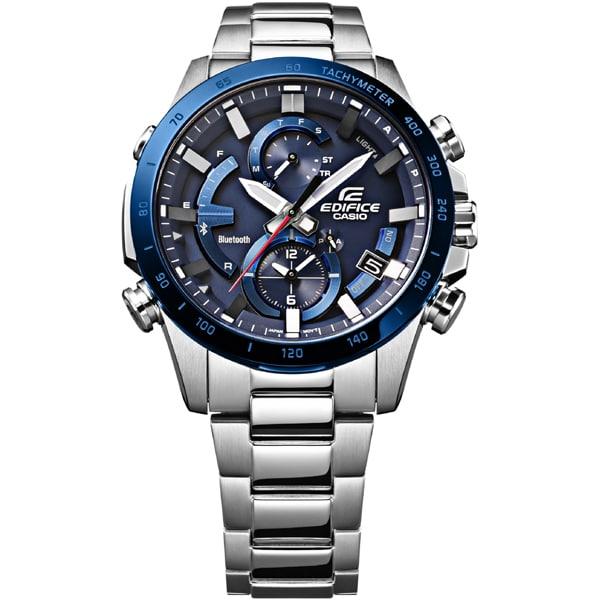 Casio EDIFICE EQB-900DB-2AJF [EDIFICE CONNECTED+LIGHT Smartphone Link Series Stainless Band Chronograph Blue IP]