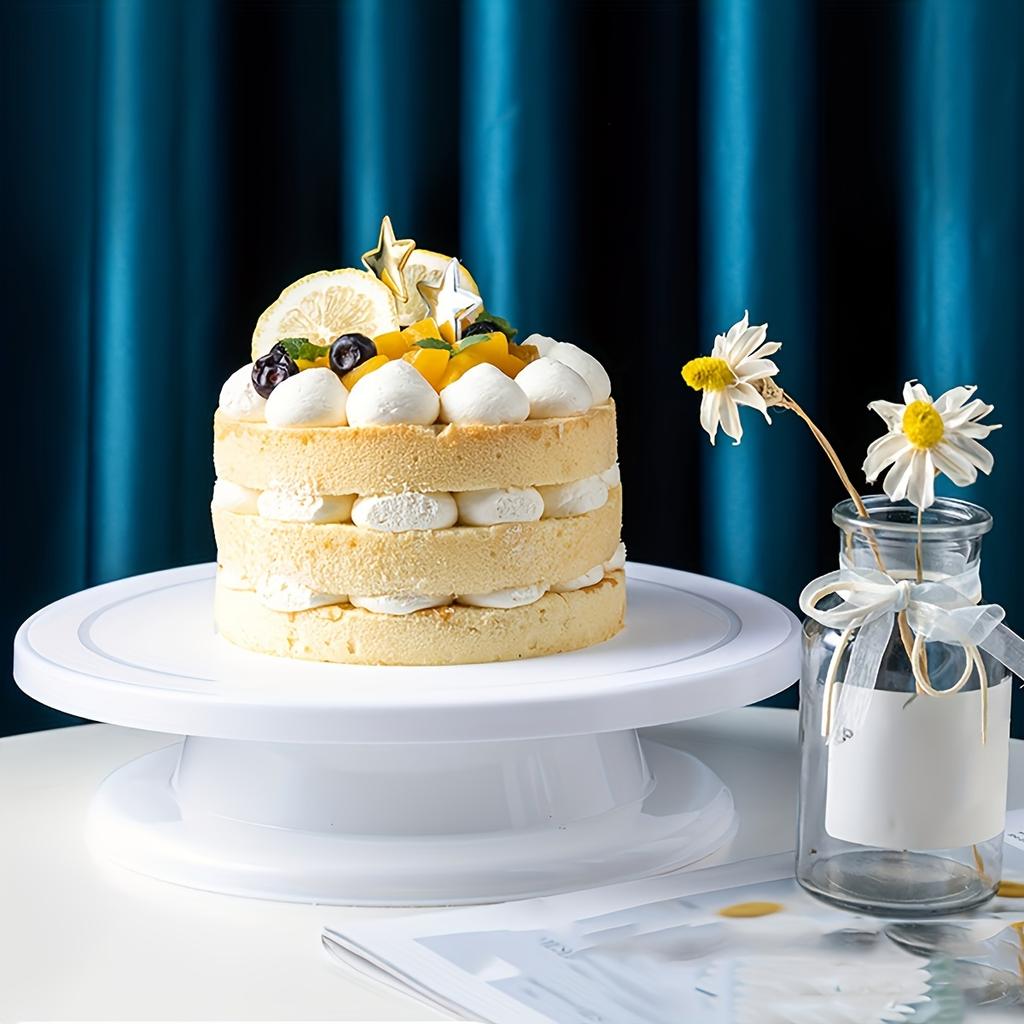 1pc Rotating Wheel, Carving Wheel Rotating Cake Wheel, Lightweight White Painting Wheel, Used for Painting Wheel, Cake Decoratio