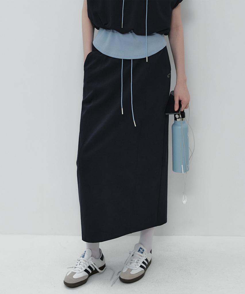 Teuwi Mentor Cutout Banding Long Skirt