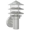 VidaXL Applique murale d'extérieur argenté acier inoxydable, éclairage mural d'extérieur, lampe murale de jardin, applique 4006228