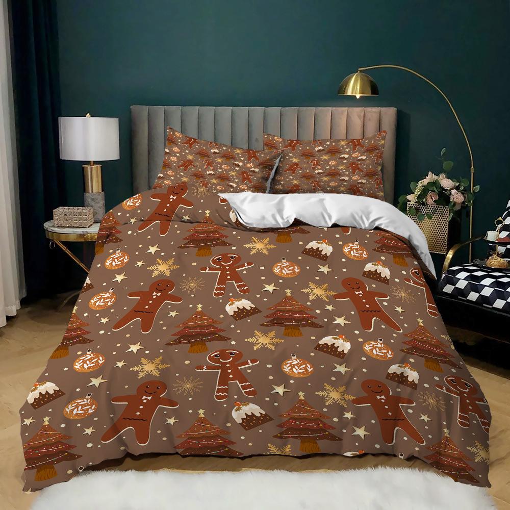 Christmas Set 3 Holiday Set Quilt Cover Gift Tree Three-Piece Set