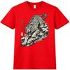 Camiseta Tigre Japonês Kanji Onda Arte Tradicional Streetwear Tee