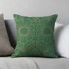 Boho Green Floral Mandala Cushion Cover Peach Skin Retro Sun Throw Pillow Case For Living Room Sofa Bed Couch Home Decor Indoors